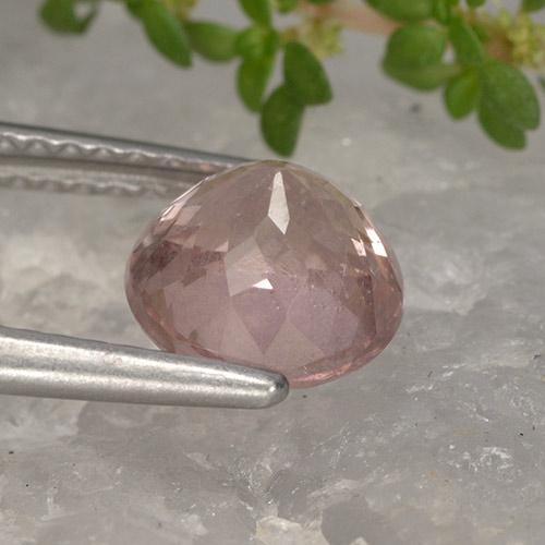 Granada malaia rosa natural 1,95ct, corte redondo, VS