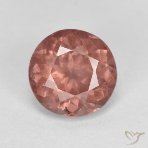 Granada malaia rosa natural 1,04ct, corte redondo, VS
