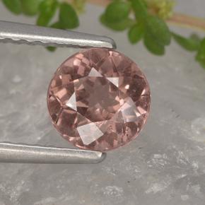 Granada malaia rosa natural 1,04ct, corte redondo, VS