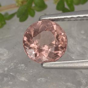 Granada malaia rosa natural 1,04ct, corte redondo, VS