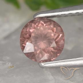 Malaya Garnet rosa rosa Natural 0.90ct, Redondo, VS
