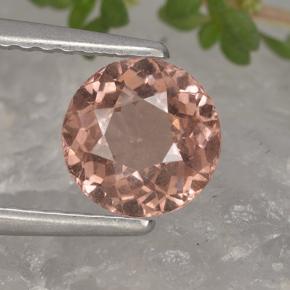 Granada malaia laranja natural 1,11ct, corte redondo, VS