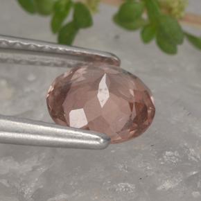 Granada malaia laranja natural 1,11ct, corte redondo, VS