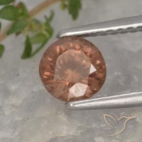 Malaya Garnet Rosa escuro Natural 0.93ct, Redondo, VS