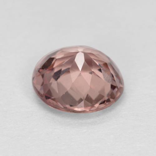 Granada malaia rosa natural 0,96ct, corte redondo, VS