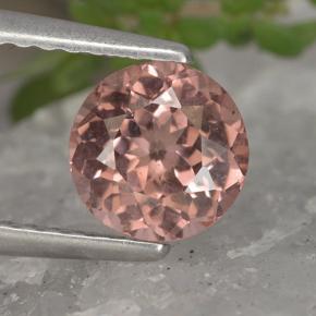Granada malaia rosa natural 1,18ct, corte redondo, VS