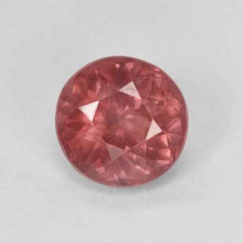 Granada malaia rosa natural 1,13ct, corte redondo, VS