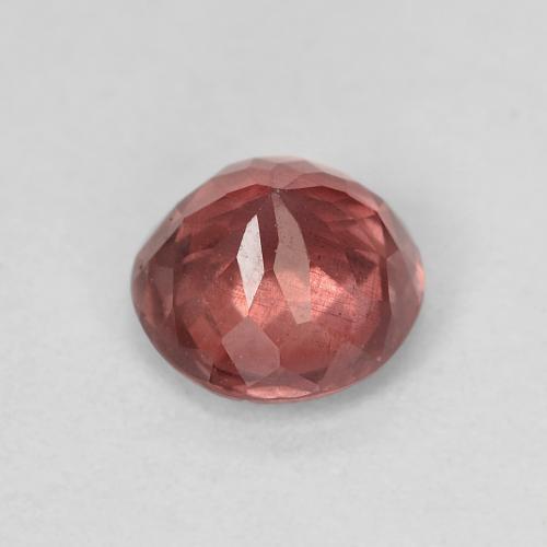 Granada malaia rosa natural 1,13ct, corte redondo, VS