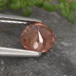 Granada malaia rosa natural 0,61ct, corte redondo, VS