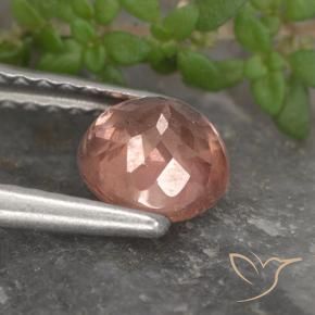Malaya Garnet Framboesa Rosa Natural 1.02ct, Redondo, VS