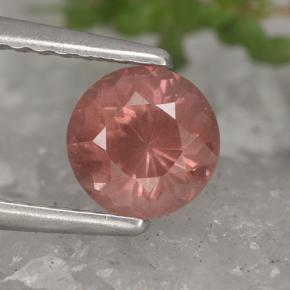 Granada malaia rosa natural 1,00ct, corte redondo, VS