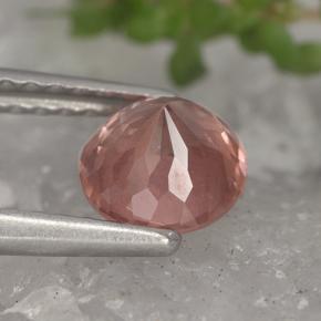 Granada malaia rosa natural 1,00ct, corte redondo, VS