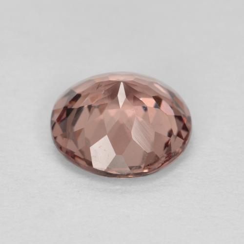 Granada malaia rosa natural 1,28ct, corte redondo, VS