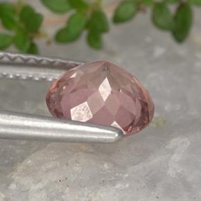 Granada malaia rosa natural 1,50ct, corte redondo, VS