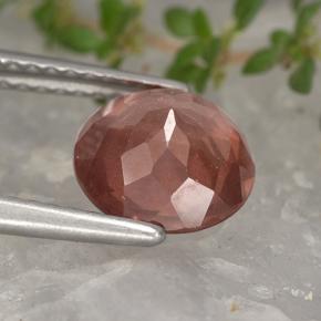 Granada malaia laranja natural 2,24ct, corte redondo, VS
