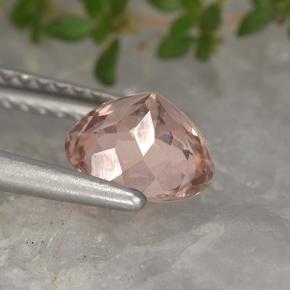 Granada malaia laranja natural 1,44ct, corte redondo, VS