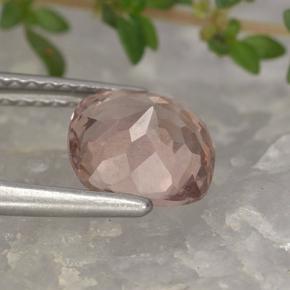 Granada malaia rosa natural 1,99ct, almofada cortada, VS