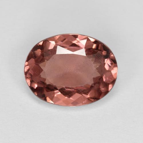 Malaya Garnet vermelho indiano Natural 2.14ct, Corte Oval, VS