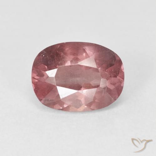 Malaya Garnet Rosa escuro Natural 1.71ct, Corte Oval, VS
