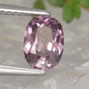 Granada malaia roxo natural 1,03ct, corte oval, VS