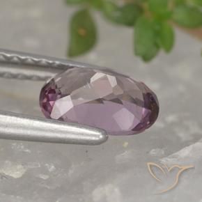 Granada malaia roxo natural 1,03ct, corte oval, VS