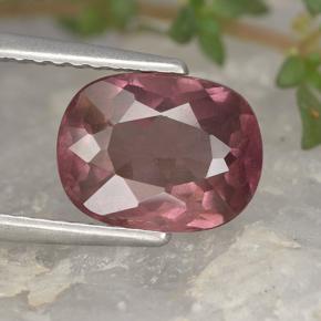 Granada malaia rosa natural 2,53ct, corte oval, VS