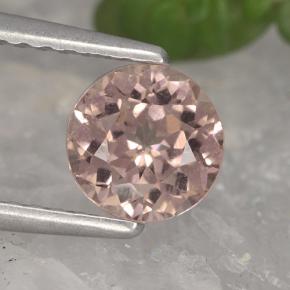 Granada malaia rosa natural 1,07ct, corte redondo, VS