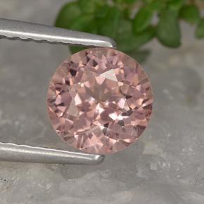 Granada malaia laranja natural 1,34ct, corte redondo, VS