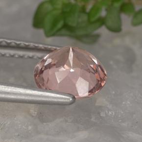 Granada malaia laranja natural 1,34ct, corte redondo, VS