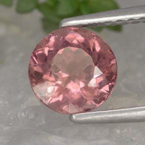 Granada malaia rosa natural 1,44ct, corte redondo, VS