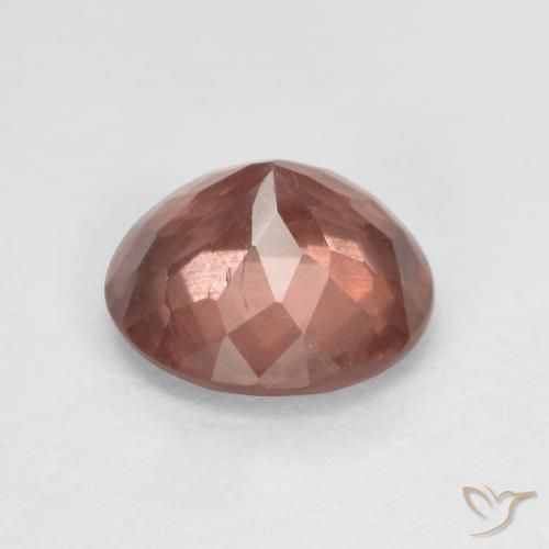 Malaya Garnet rosa médio Natural 0.83ct, Redondo, VS