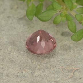 Malaya Garnet Tijolo vermelho Natural 1.07ct, Redondo, VS