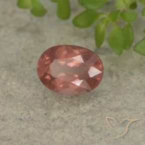 Malaya Garnet Framboesa Rosa Natural 1.27ct, oval, VS