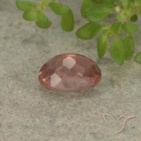 Malaya Garnet Framboesa Rosa Natural 1.27ct, oval, VS