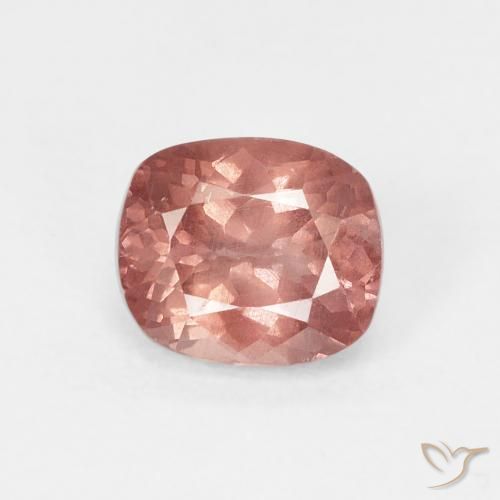 Malaya Garnet Toranja Rosa Natural 1.02ct, Almofada cortada, VS