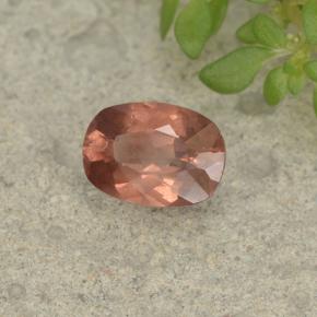 Malaya Garnet rosa médio Natural 1.00ct, Almofada cortada, VS