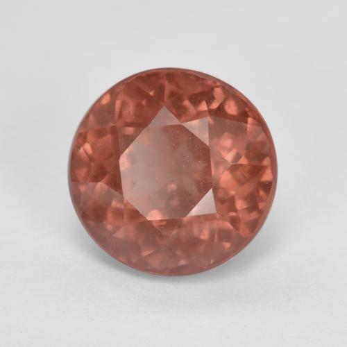 Granada malaia rosa natural 2,19ct, corte redondo, VS