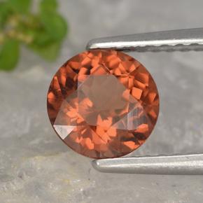 Granada malaia rosa natural 1,41ct, corte redondo, VVS-VS