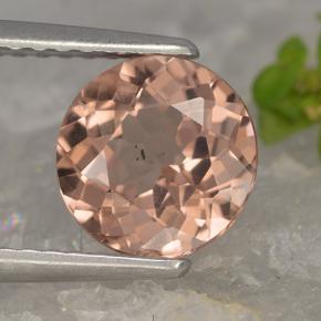 Granada malaia rosa natural 1,74ct, corte redondo, VVS-VS