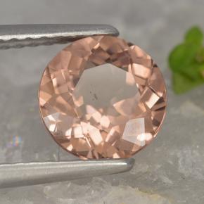 Granada malaia rosa natural 1,74ct, corte redondo, VVS-VS