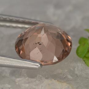 Granada malaia rosa natural 1,74ct, corte redondo, VVS-VS