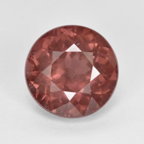 Granada malaia rosa natural 4,43ct, corte redondo, VS
