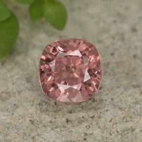 Malaya Garnet rosa rosa Natural 0.74ct, Almofada cortada, VS