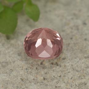Malaya Garnet rosa rosa Natural 0.74ct, Almofada cortada, VS