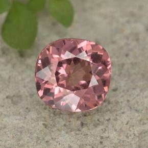 Granada malaia rosa natural 0,78ct, almofada cortada, VS