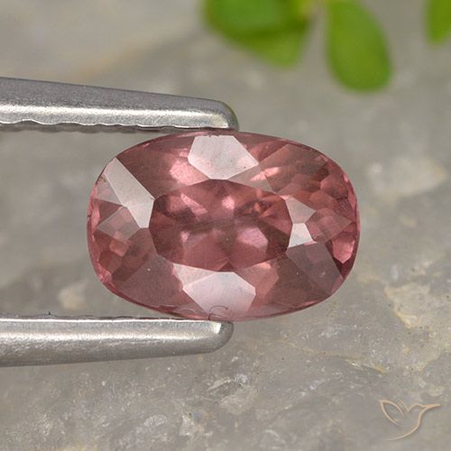 0.62ct Natural Rosa escuro Malaya Garnet, Almofada, VS
