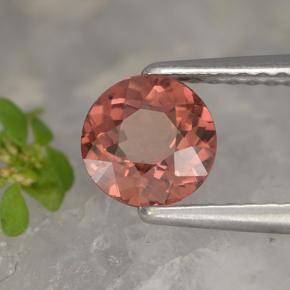 Granada malaia rosa natural 1,09ct, corte redondo, VVS-VS