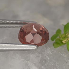 Granada malaia rosa natural 1,09ct, corte redondo, VVS-VS
