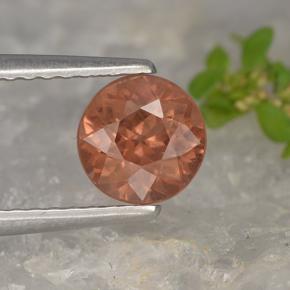 Granada malaia rosa natural 1,04ct, corte redondo, VS