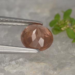 Granada malaia rosa natural 1,04ct, corte redondo, VS